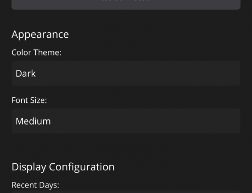 QLM Mobile App – Settings